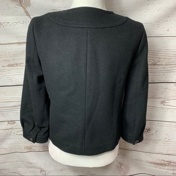 J. Crew Soft Wool Mix 3/4 Sleeve Peacoat - Picture 4 of 6